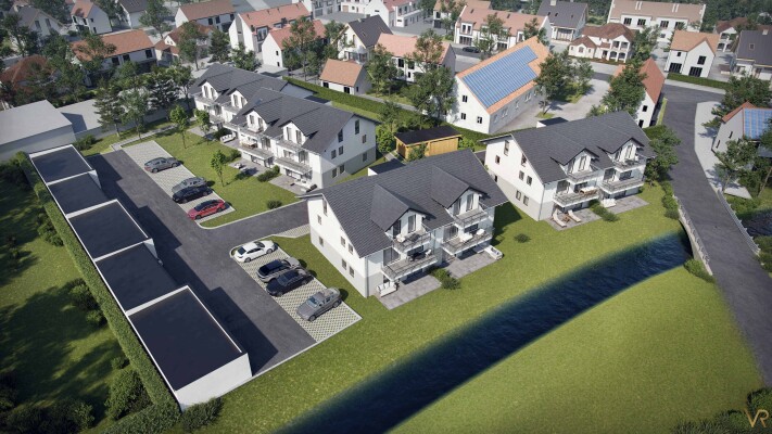 3 semi-detached houses with garages, Aittrach