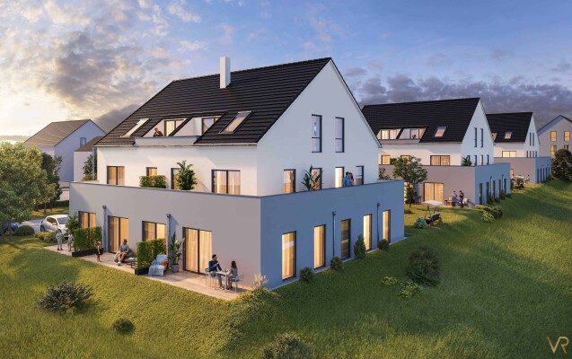 Neubau von 3 Mehrfamilienhäusern, Nittendorf