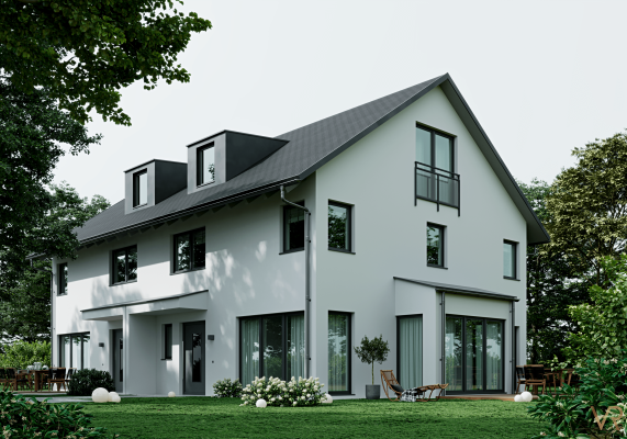 Neubau eines MFH mit 6 WE und eines Doppelhauses, Höhenkirchen