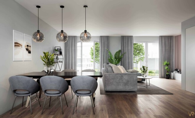 Interior visualization of a living room, Heimertingen